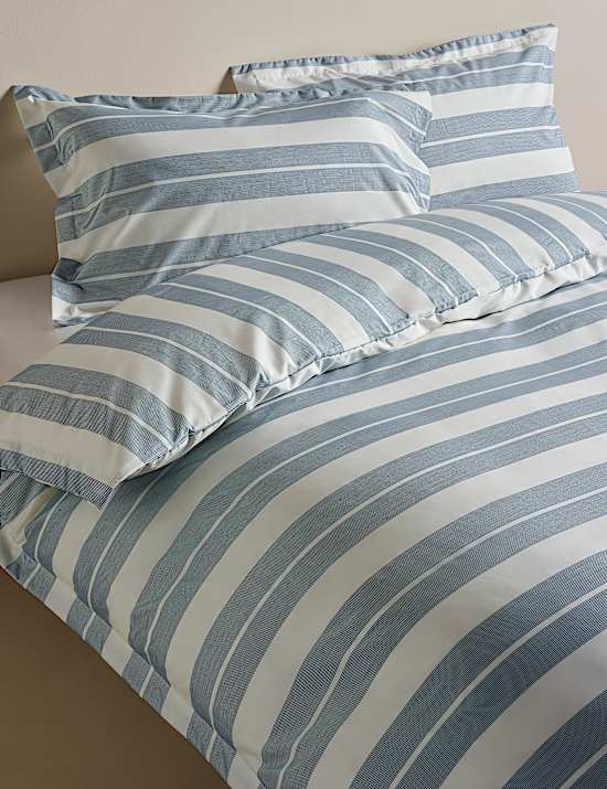 Egyptian Cotton Wide Stripe Printed Bedding Set