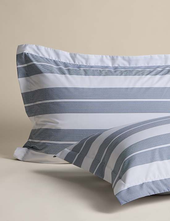 Egyptian Cotton Wide Stripe Printed Bedding Set