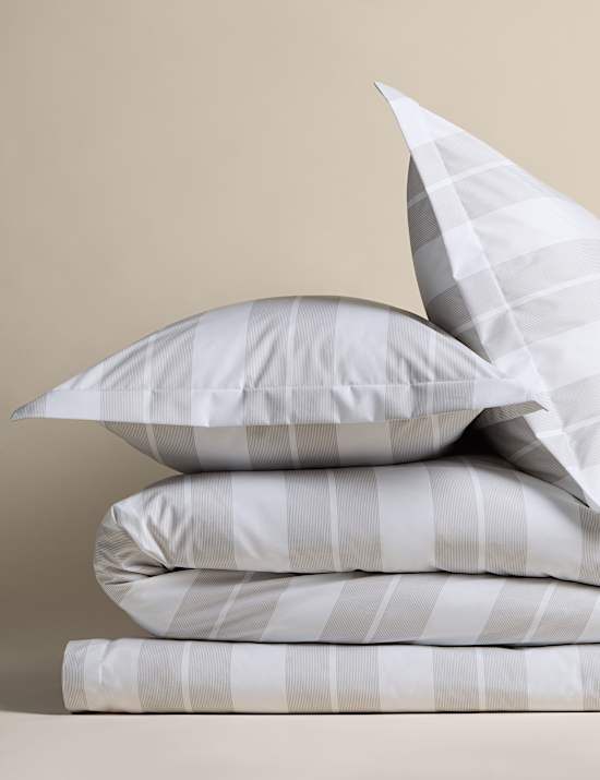 Egyptian Cotton Wide Stripe Printed Bedding Set