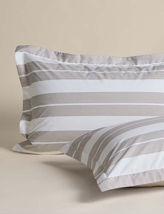 Egyptian Cotton Wide Stripe Printed Bedding Set