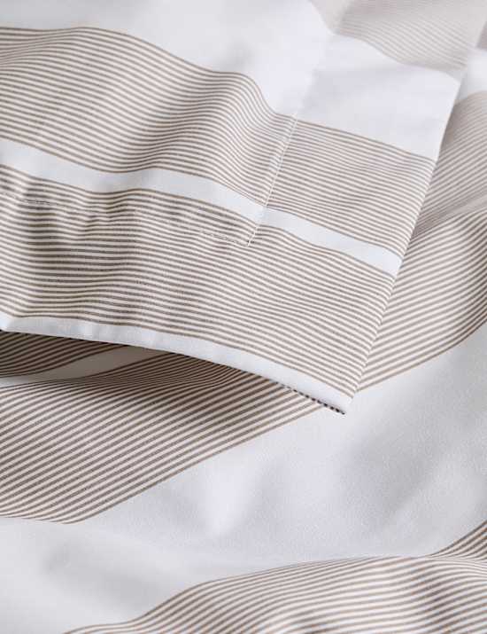Egyptian Cotton Wide Stripe Printed Bedding Set