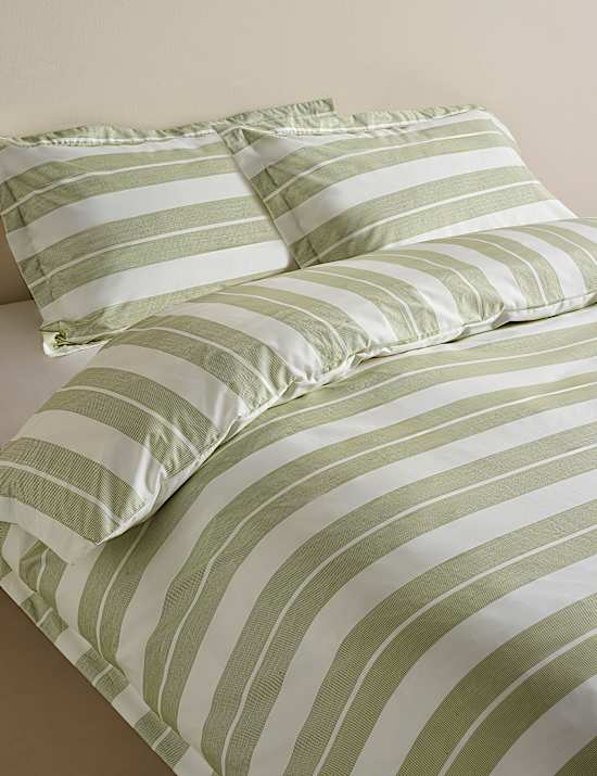 Egyptian Cotton Wide Stripe Printed Bedding Set