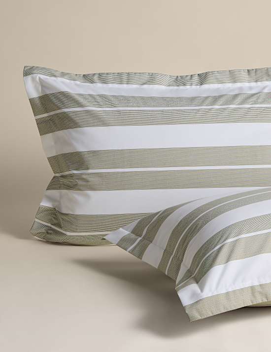 Egyptian Cotton Wide Stripe Printed Bedding Set