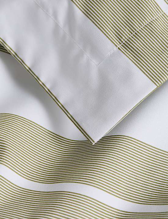 Egyptian Cotton Wide Stripe Printed Bedding Set