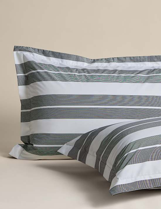 Egyptian Cotton Wide Stripe Printed Bedding Set