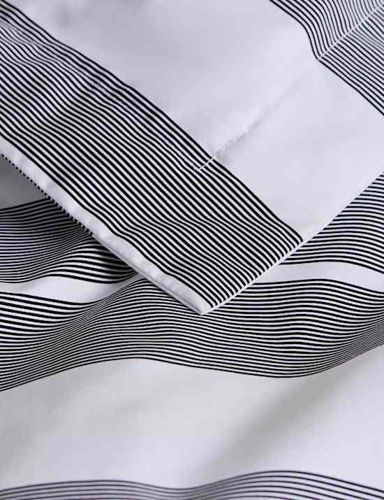 Egyptian Cotton Wide Stripe Printed Bedding Set