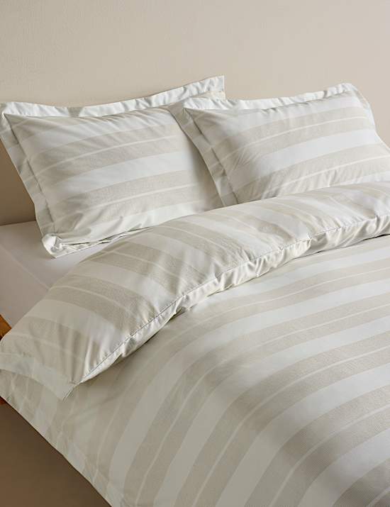 Egyptian Cotton Wide Stripe Printed Bedding Set
