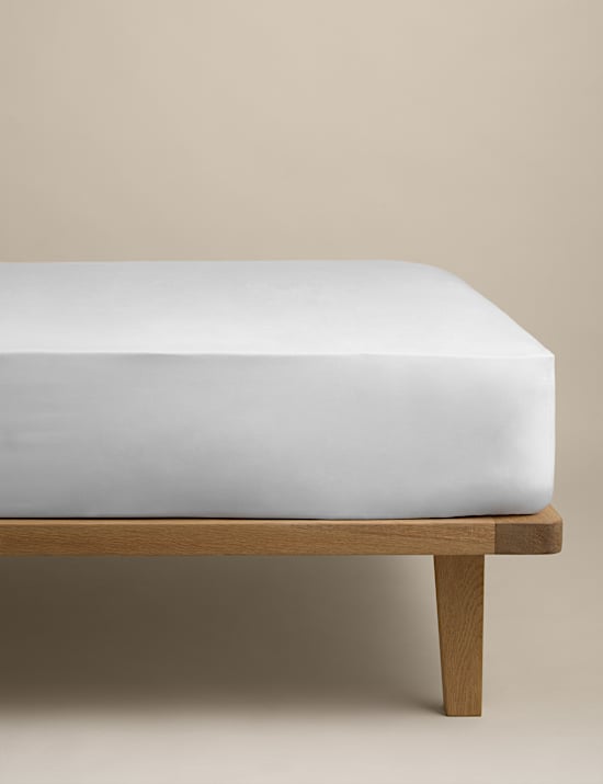 Drap-housse &agrave; bonnets profonds 100 % coton avec une densit&eacute; de tissage de 180 fils