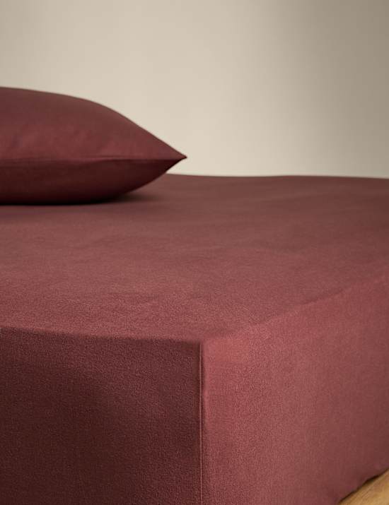 Drap-housse 100 % coton peign&eacute;