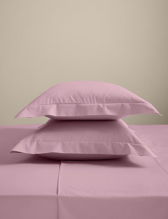 2pk Cotton Rich Oxford Pillowcases