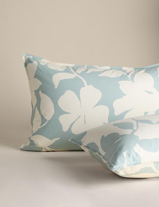 Cotton Rich Silhouette Floral Bedding Set