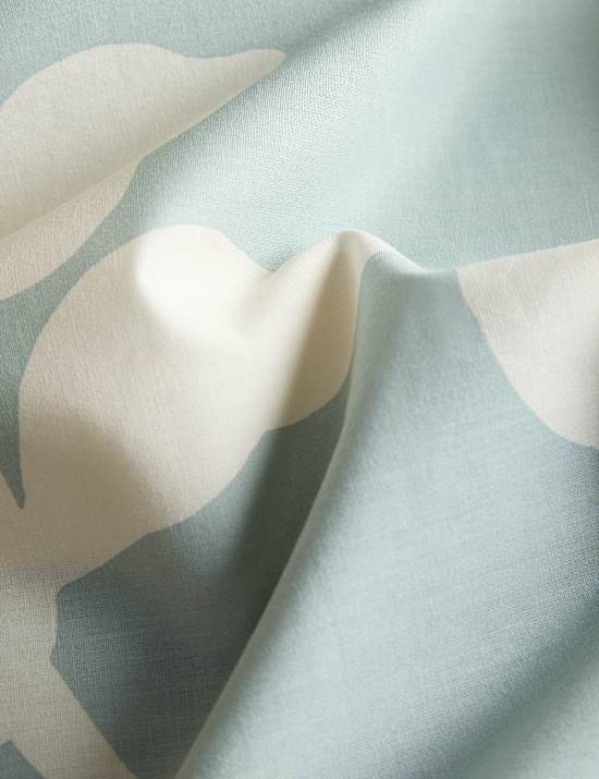 Cotton Rich Silhouette Floral Bedding Set