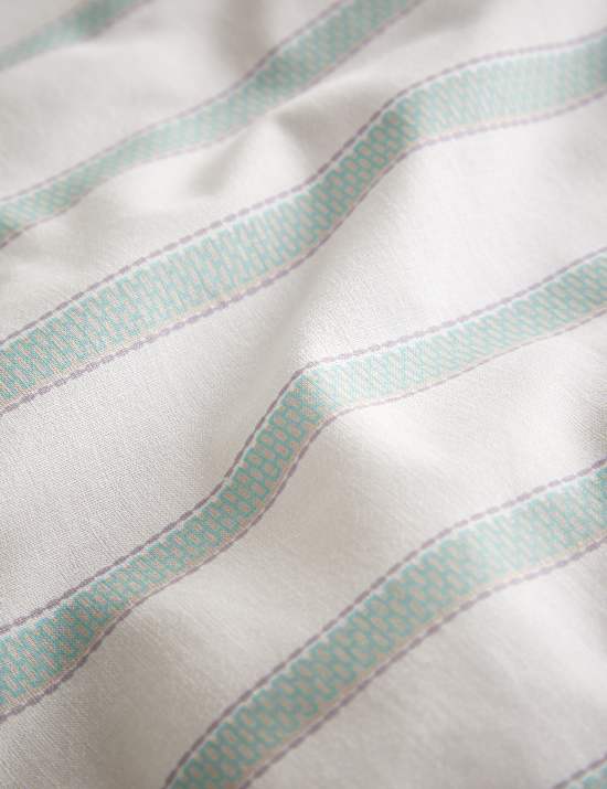 Parure de lit en coton à motif géométrique échelle