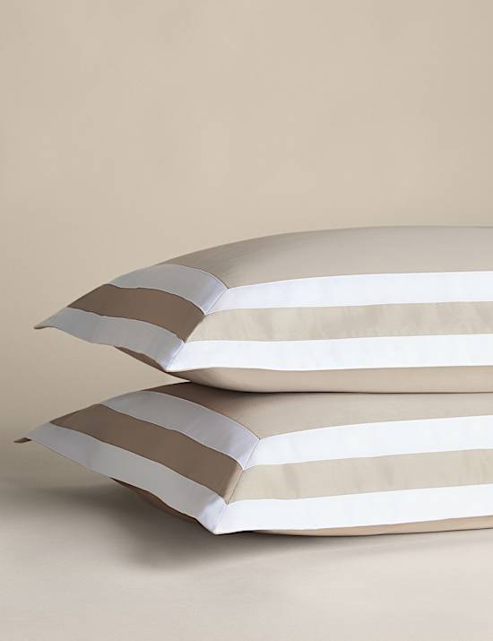 Zuiver katoenen beddengoedset met dubbele rand