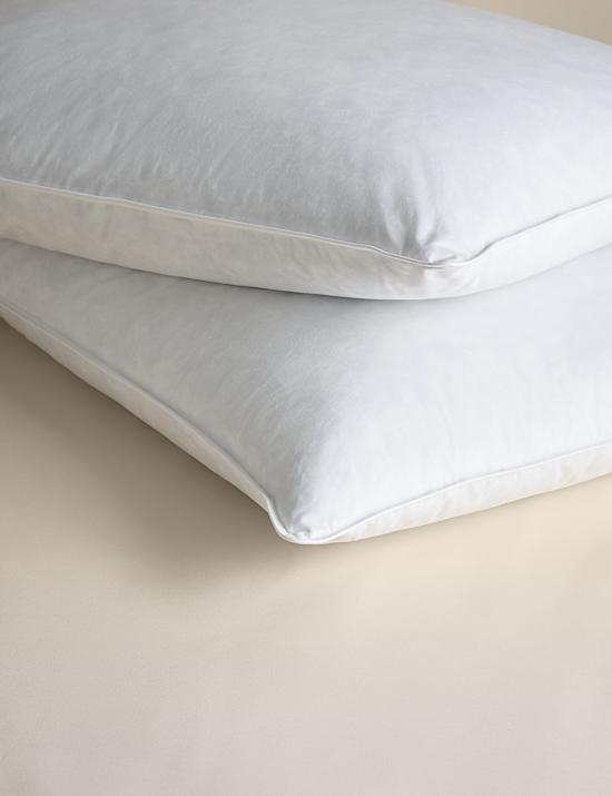2pk Goose Feather & Down Medium Pillows