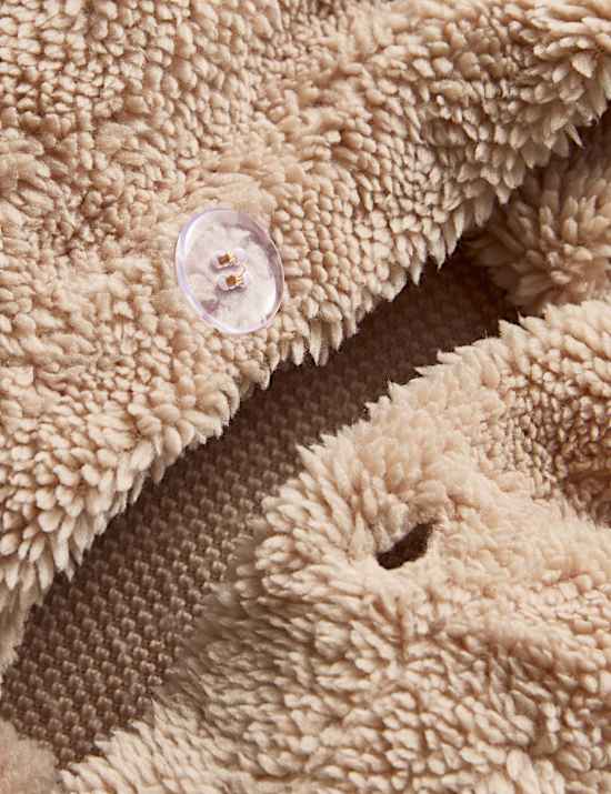 Flísové povlaky na polštář s medvídkem, sada 2 ks