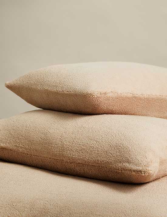 Flísové povlaky na polštář s medvídkem, sada 2 ks