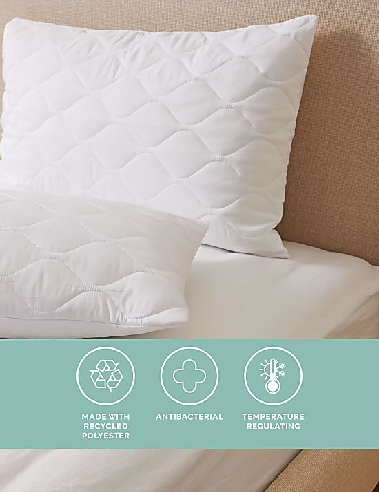 2pk Fresh & Cool Quilted Pillow Protectors