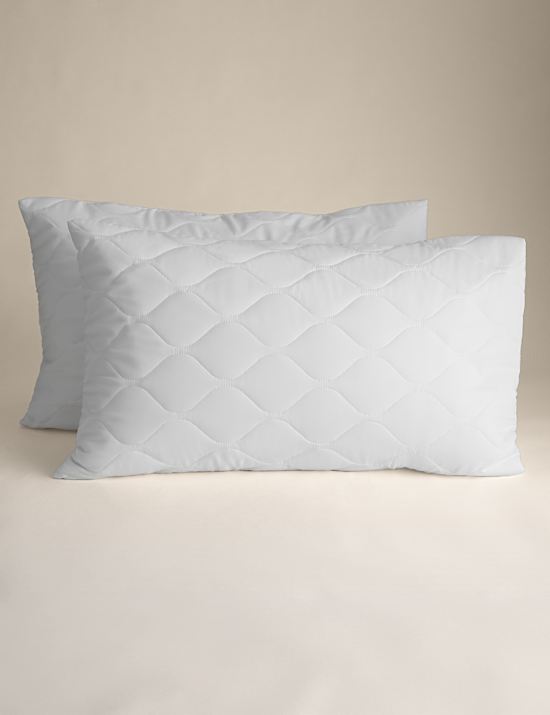 2pk Fresh & Cool Quilted Pillow Protectors