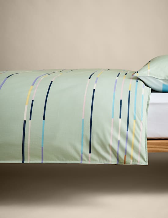 Cotton Rich Striped Bedding Set