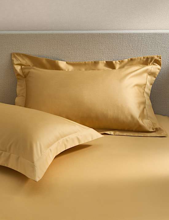 Pack de 2 fundas de almohada Oxford de algod&oacute;n egipcio de 400 hilos satinadas