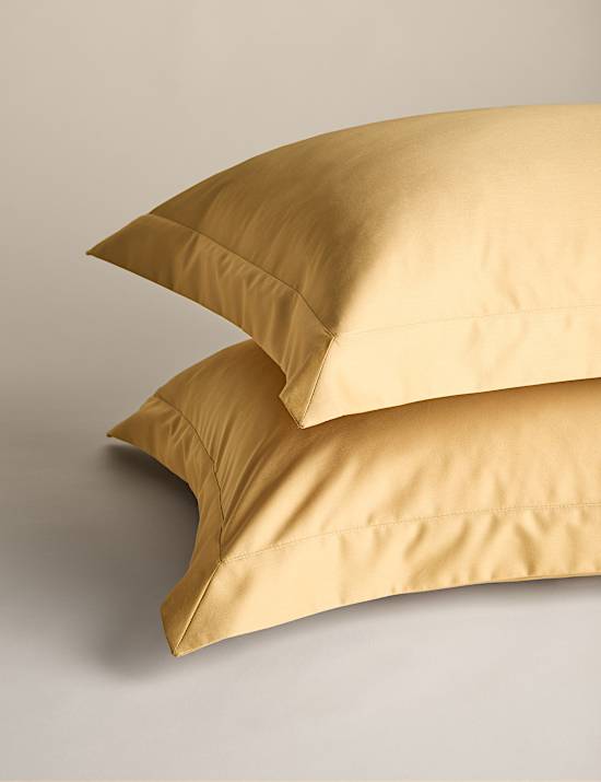 Pack de 2 fundas de almohada Oxford de algod&oacute;n egipcio de 400 hilos satinadas