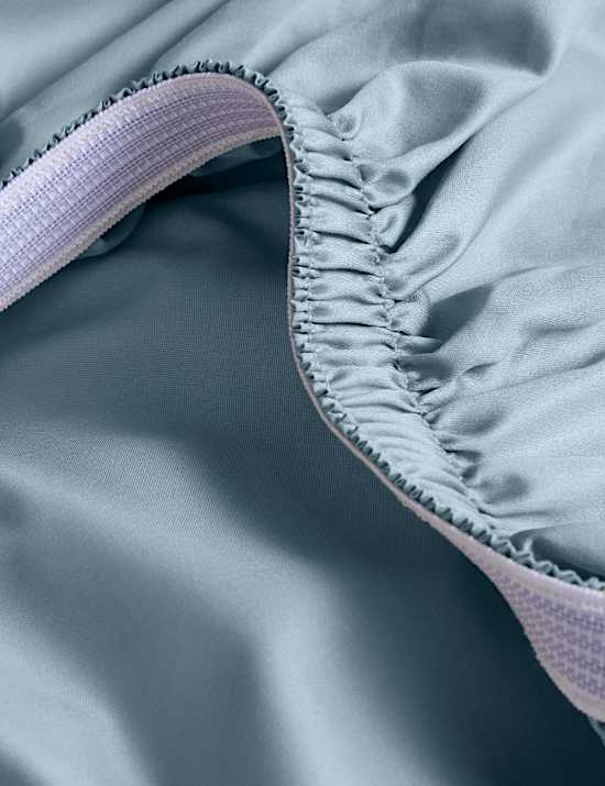 Drap soyeux StayPut en coton &eacute;gyptien avec une densit&eacute; de tissage de 400 fils