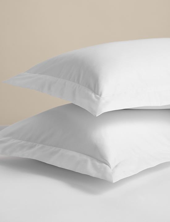 2 Pack Egyptian Cotton 400 Thread Count Silky Oxford Pillowcases