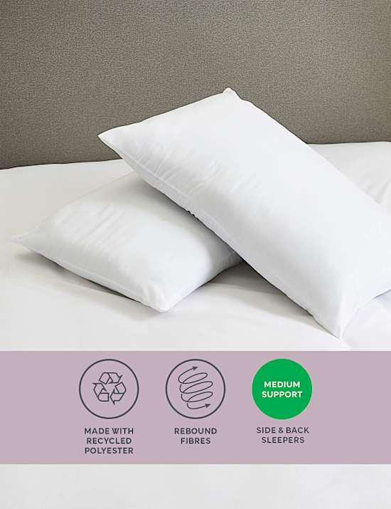 2pk Simply Soft Medium Pillows