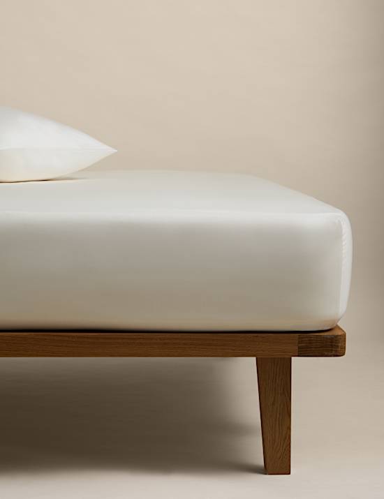 Diep hoeslaken van Egyptisch katoen en satijnweefsel, draaddichtheid 400