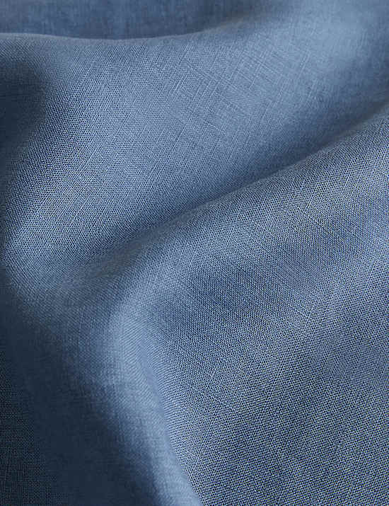 Drap-housse 100 % lin &agrave; bonnets profonds