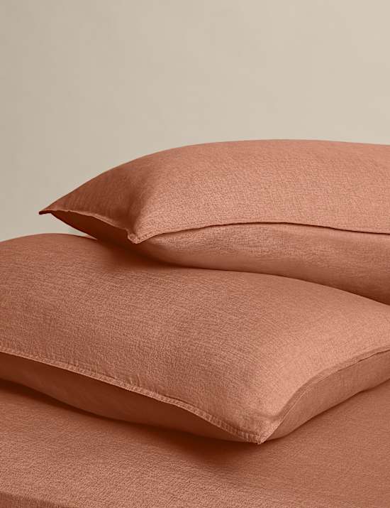 2 Pack Pure Linen Standard Pillowcases