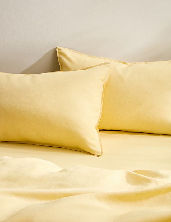 2pk Pure Linen Standard Pillowcases
