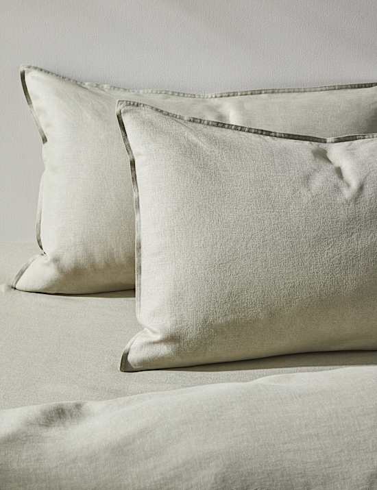 2pk Pure Linen Standard Pillowcases