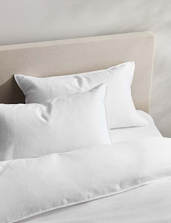 2pk Pure Linen Standard Pillowcases