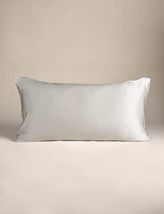 Funda de almohada tamaño King 100 % seda de morera