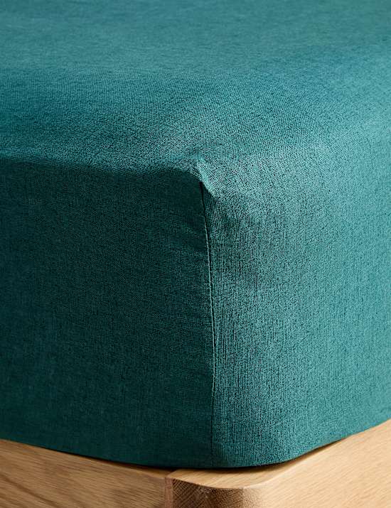 Pure Linen Extra Deep Fitted Sheet