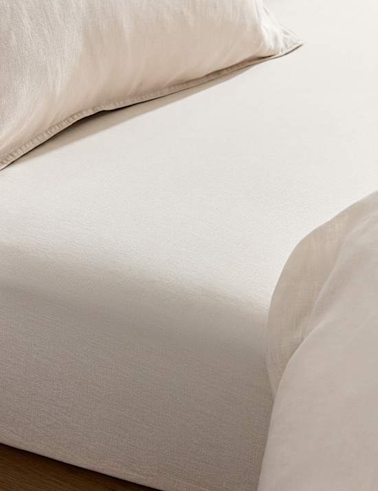 Diep hoeslaken van puur linnen