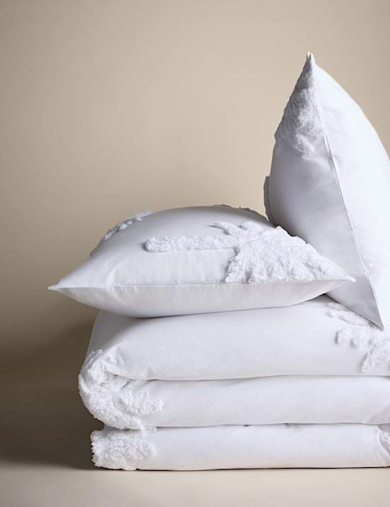 Pure Cotton Tufted Palm Bedding Set