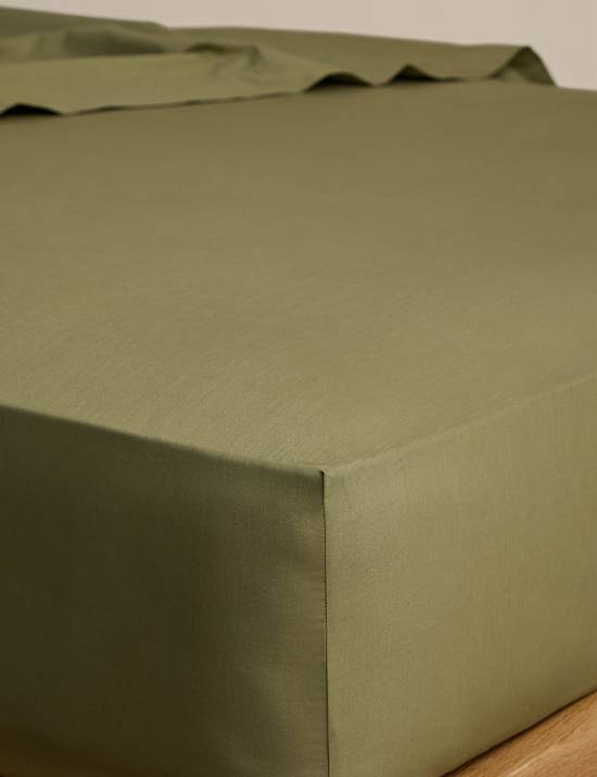 Drap-housse en coton &agrave; bonnets profonds