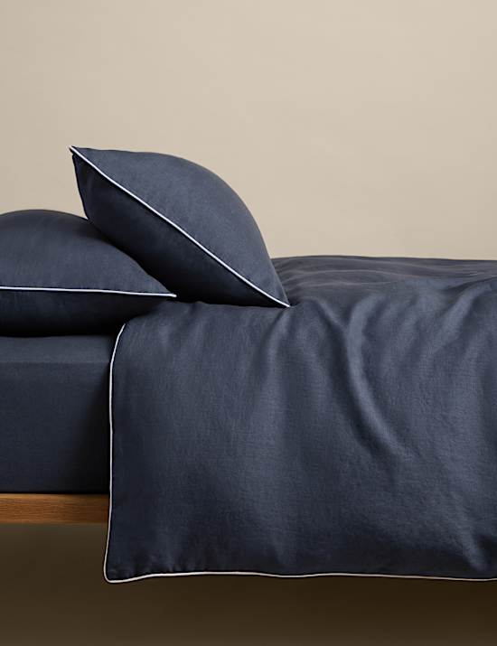 Parure de lit 100 % lin 190 GSM