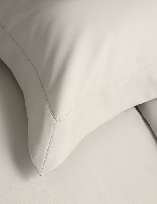 Lot de 2 taies d'oreiller Oxford en coton &eacute;gyptien frais avec une densit&eacute; de tissage de 400 fils