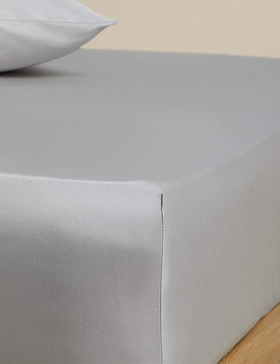 Egyptian Cotton Sateen 230 Thread Count Deep Fitted Sheet