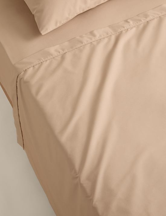 Drap plat en coton &eacute;gyptien avec une densit&eacute; de tissage de 230 fils