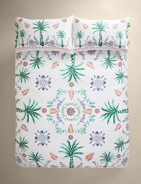 Pure Cotton Boho Paradise Tropical Bedding Set