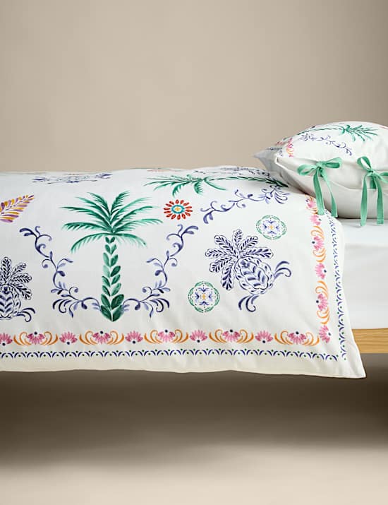 Pure Cotton Boho Paradise Tropical Bedding Set