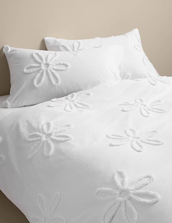 Pure Cotton Tufted Floral Bedding Set