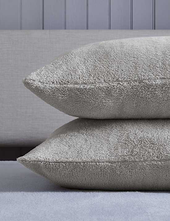 2pk Teddy Fleece Pillowcases