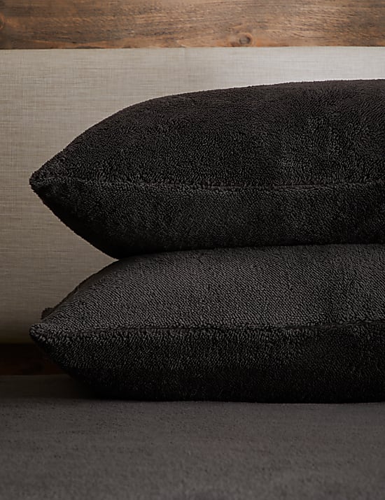 2pk Teddy Fleece Pillowcases