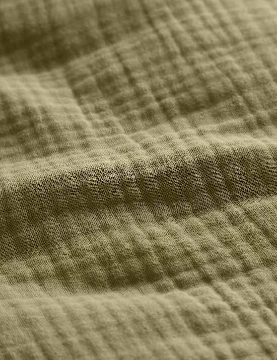 Pure Cotton Muslin Deep Fitted Sheet